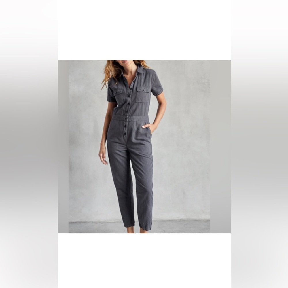 Outerknown gray 
Jumpsuit Long Sleeve...size S